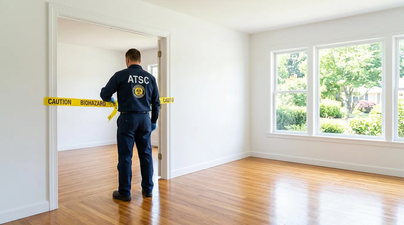 Certified biohazard cleanup crew performing Crime Scene Cleanup in Douglaston